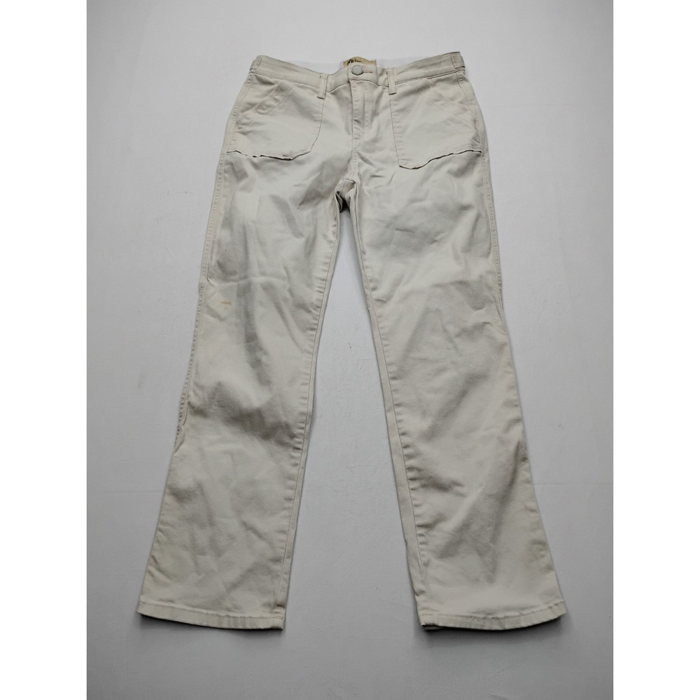 Democracy Women Pants 10 Beige Chino Ab‎ Technology Chinos Button Zipper 32x28